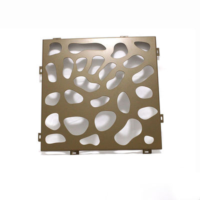 실내 PVDF 뚫린 금속 정면 1500x2500mm 장식 망