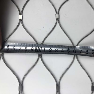 2mm 케이블 로프 50X50mm 개구부 스테인리스 스틸 로프 메쉬 (충격 흡수, 날카로운 모서리 없음, 방화 기능 포함) 동물원 울타리용
