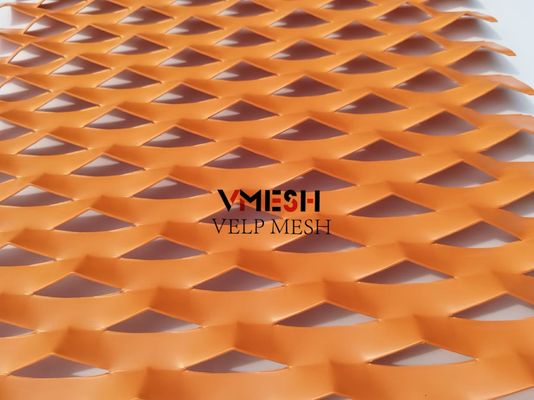 PVDF 알루미늄 정면 메쉬 빌드 금속 확장 판 외면 클래싱