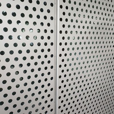 발코니용 20 게이지 원형 구멍 천공 금속 메쉬 시트