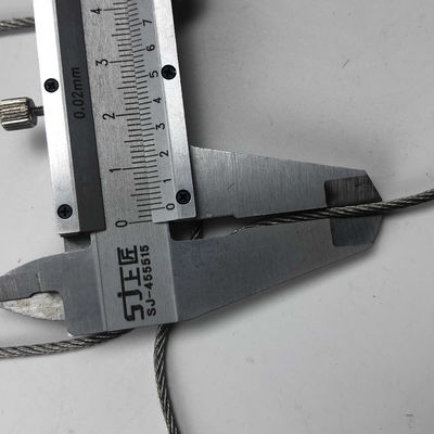 안전 네팅용 다이아몬드 홀이 있는 유연하고 내구성이 뛰어난 304 스테인리스 스틸 케이블 메쉬