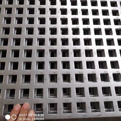 알루미늄 진열 2mm 정사공 perforated 금속 장 4x8 피트