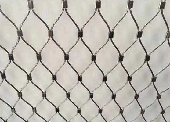블랙 산화 스테인리스 스틸 철 로프  Mesh 50x50mm