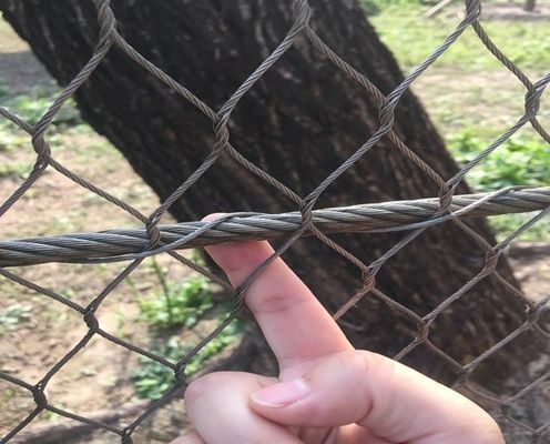 장식을 위해 검은 산화 스테인리스 스틸 케이블  Mesh 3mm