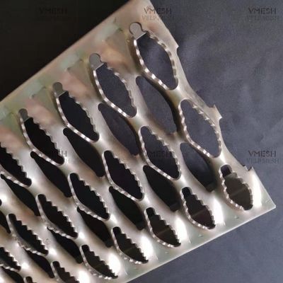 다이아몬드 홀 잡기 스트루트 안전 그레이팅 알루미늄 판 300-600mm