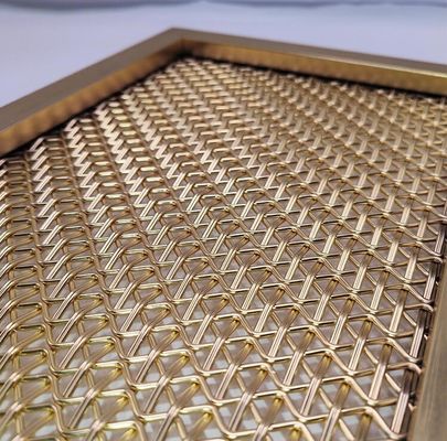 장식용 브러시드 스테인리스 스틸 건축용 직조 메쉬 스크린 (장식용 방 커튼용)