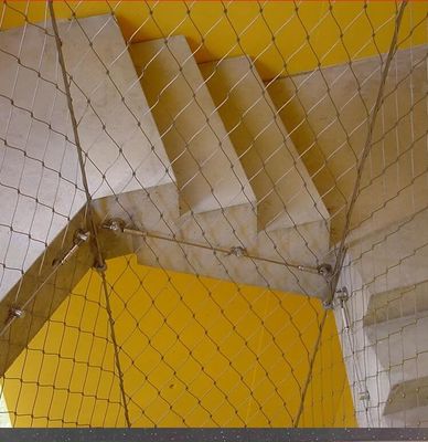 맞춤형 실버 스테인리스 스틸 로프 메시 재활용 유지 보수 무료 건축 보호