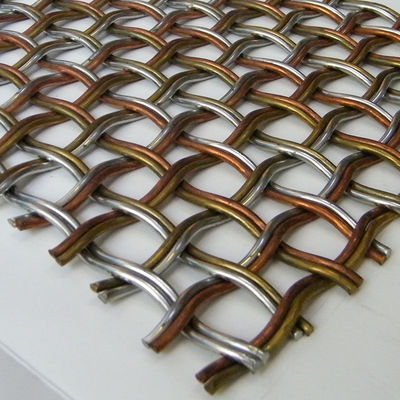 캐비넷 문을 위한 스테인리스 길쌈된 금속 메시 장식적인 철사 석쇠