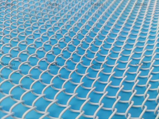 쌍 디자인 벽난로 스크린 메시에 있는 주문을 받아서 만들어진 크기 6*6mm 체인 연결 금속 커튼