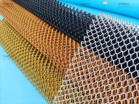 스테인레스 스틸 건축적 크림드 와이어 맷 12x12mm 구멍 크기