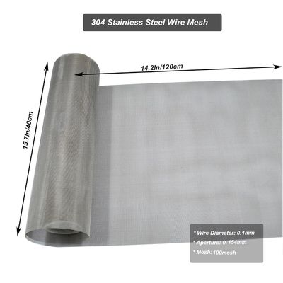 304 스테인리스 스틸 와이어 메시 필터 패널 - 7x7 ~ 80x80 Mesh 크기