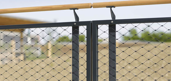 건축 다이아몬드 유연 스크린 동물원 동물 인클로저 안전을 위한 스테인리스 스틸 케이블 로프 메쉬