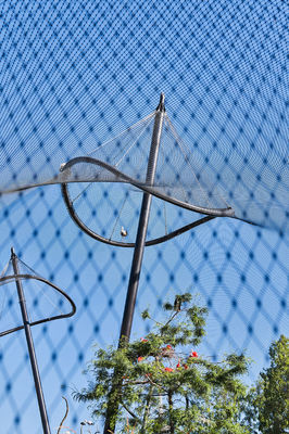 유연한 케이블 네팅 스테인리스 스틸 와이어 로프 메쉬 난간 네트 레일 보호 로프 메쉬