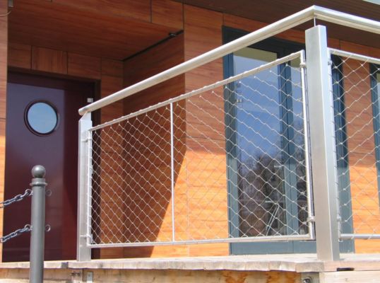 계단 난간 보호망 AISI 304/316 스테인리스 스틸 와이어 로프 (아연 포함)