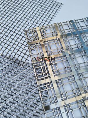 스테인리스 스틸 금속 건축 골드 브론즈 인테리어 디자인 커튼 장식 직조 금속 메쉬 커튼