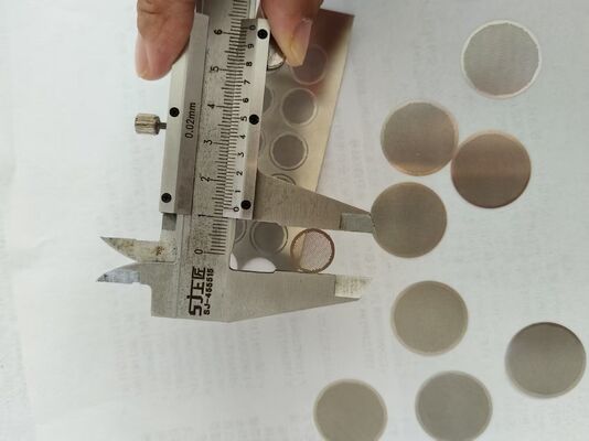버 없음 화학 밀링 1mm SS304 에칭 메쉬 필터 디스크