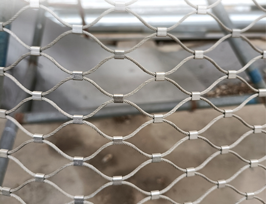 Stainless Steel Wire 7*19 Cable Net With Pvc Coated Finish Mesh For Decorative Fencing