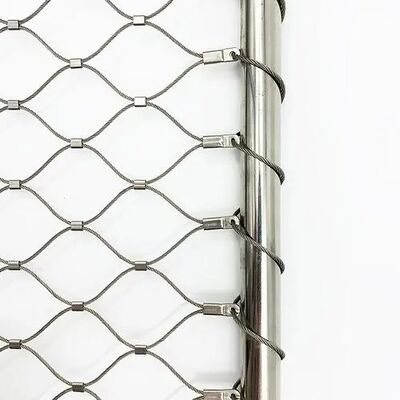 Anti-Falling Helideck Safety Stainless Steel Cable Mesh and Diamond Flexible Stainless Steel Rope Mesh for Zoo Protecting