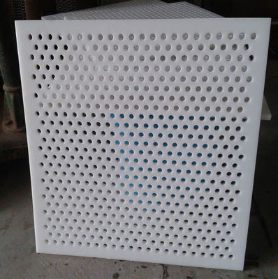 식품 산업용 백색 PVC 천공 메쉬 패널 0.3-10mm