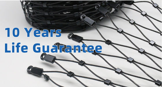 1.6mm Zoo Animals Enclosure Stainless Steel 304 316 Fence Wire Rope Cable Mesh