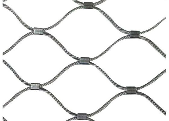 AISI 316 스테인리스 스틸 로프 와이어 메쉬 4x4 인치 (동물원 우리용)