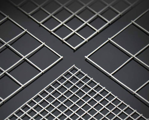 장식용 울타리를 위한 25x25mm 아연 도금 용접 와이어 메쉬 패널