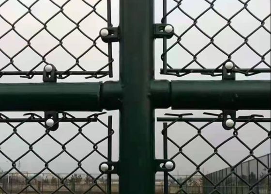 6피트 아연 도금 PVC 코팅 체인 링크 펜스 ASTM E2016 ISO9001