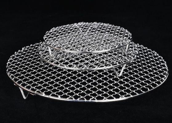 스테인리스 스틸 304 BBQ Grill Wire Mesh 450x600mm 식품 등급