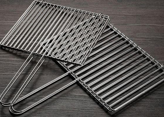 스테인리스 스틸 바베큐 그릴 바스켓 (생선 및 고기용)