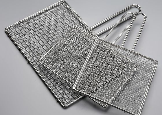 스테인리스 스틸 316 BBQ Grill Mesh Fish Roasting Basket