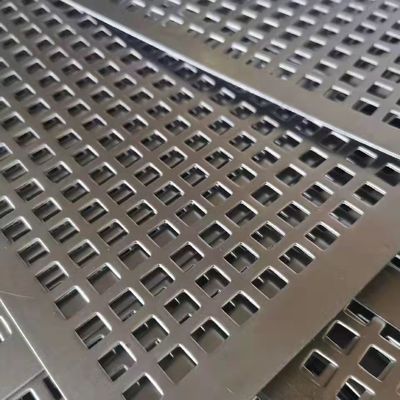 PVDF 장식용 알루미늄 퀘어 홀 뚫린 금속 망