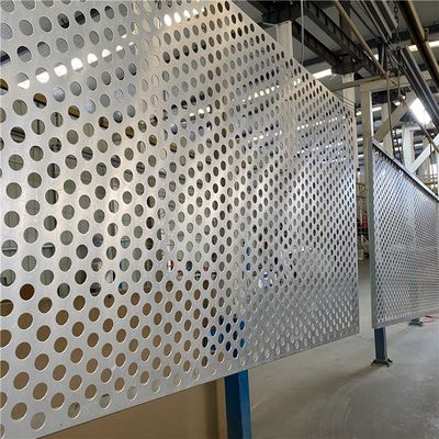 아연 도금 탄소강 천공 금속 시트 1000x2000mm 원형 구멍