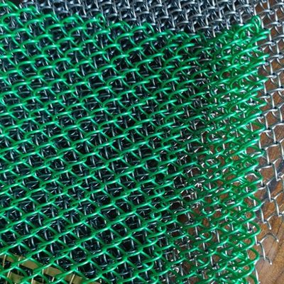 알루미늄 와이어 장식 맞춤형 매달린 다이아몬드 코일 드레이퍼리 메쉬