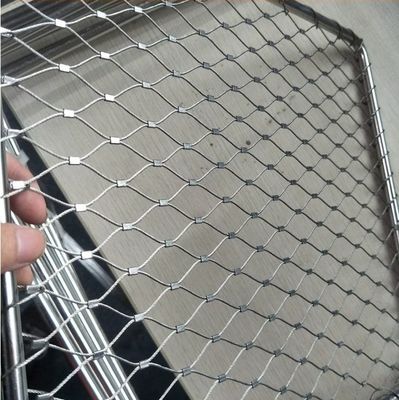 316 스테인리스 스틸 로프 와이어 맷 100x100mm 계단 경비용