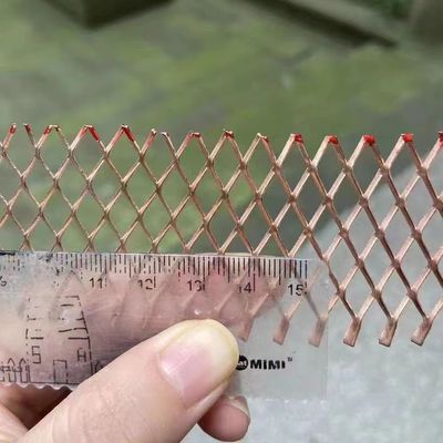 번개 보호 확장 된 금속 망 순수 구리 마이크로 홀 다이아몬드