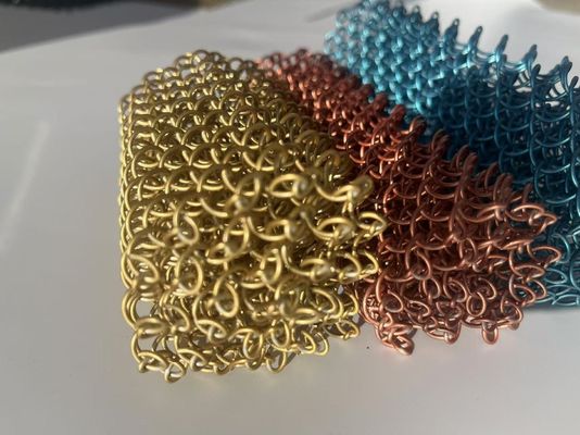 모던 디자인 스테인리스 스틸 304 체인 링크 커튼, 건축 금속 메쉬용 6mm 구멍 크기