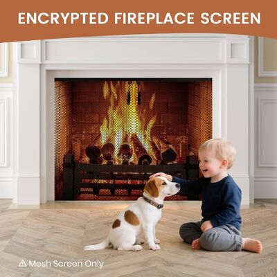 실내 벽난로 스크린용 접이식 다중 패널 조정 가능한 금속 직물 커튼