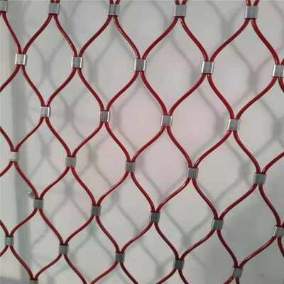 장식적인 검술을 위한 Pvc 입히는 끝 메시를 가진 스테인리스 철사 7*19 케이블 그물