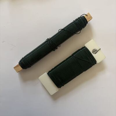 주문을 받아서 만들어진 색깔 녹색은 꽃 철사 헤엄 철사 22 계기 꽃집 철사