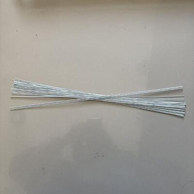 1mm*40cm 꽃 철사 꽃집 철사를 위한 백색 색깔 미리 자른 조각 줄기 철사