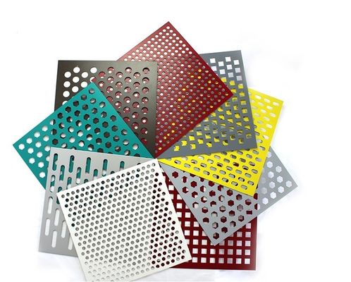건축학 PVDF 사이즈 1500*2500mm 퍼포레이티드 금속 메쉬시트