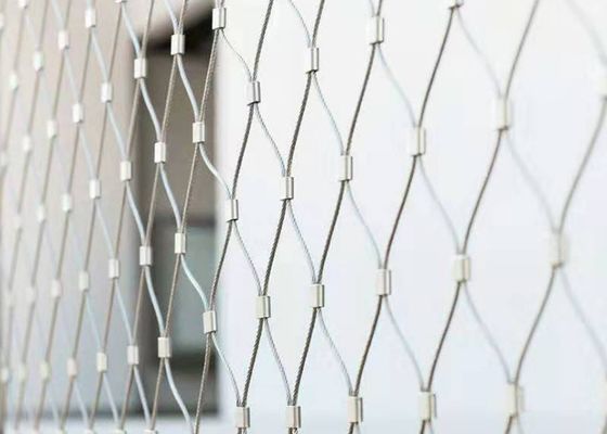 계단 난간을 위한 SS316 다이아몬드 스테인리스 케이블 그물 OEM ODM
