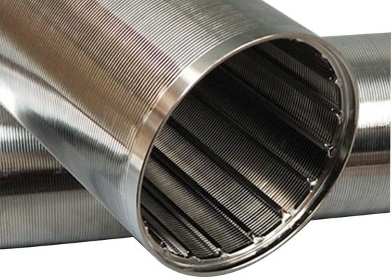 ISO9002 Velp 쐐기 철사 실린더 Vee 철사 필터 방충망 6M 길이
