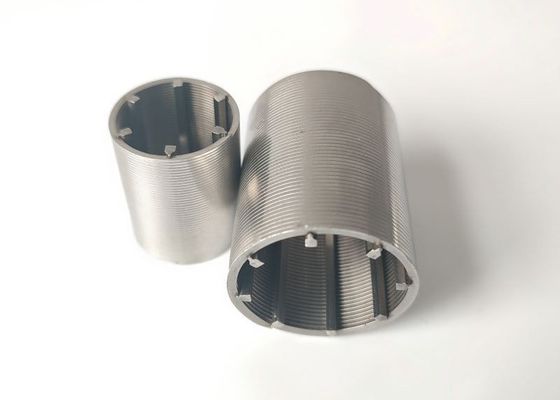4-10mm V 모양의 쐐기 철망 실린더 25 미크론 슬롯