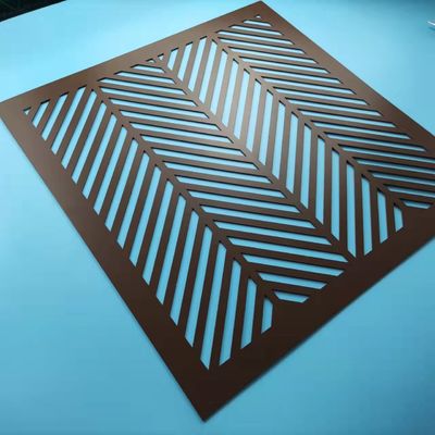 장식적인 2.0 밀리미터 두께 천공 메시 패널 레이저 절단 전면 스테인레스 강